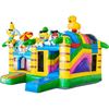 Multiplay Springkussen Summer Party voorkant Multiplay Springkussen Summer Party huren bij Happy Rent â kleurrijk zomer springkussen met glijbaan