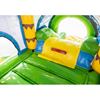 Kleurrijk Jumpy Extra Fun Feest springkussen met glijbaan en tropisch thema, perfect voor kinderfeesten