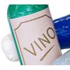 Opblaasbare Sarah op Vat van 3,8 meter hoog met fles wijn en feestelijke uitstraling, ideaal voor verjaardagen
