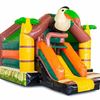Slide Combo Amazone springkussen 5 x 4 meter Zijaanzicht van het Slide Combo Amazone springkussen van 5 bij 4 meter