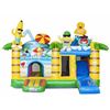 Multiplay Springkussen Summer Party voorkant Multiplay Springkussen Summer Party huren bij Happy Rent â kleurrijk zomer springkussen met glijbaan