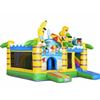 Multiplay Springkussen Summer Party voorkant Multiplay Springkussen Summer Party huren bij Happy Rent â kleurrijk zomer springkussen met glijbaan