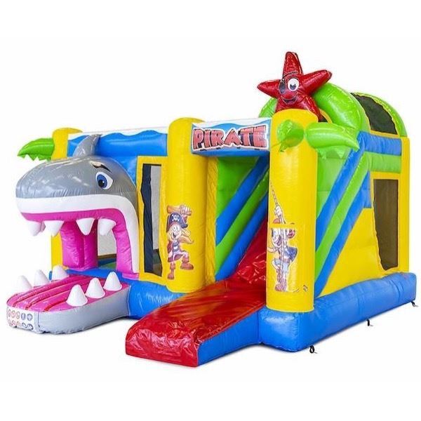 Multibox Piraat springkussen huren – opblaasbaar piraten springkasteel voor 6 kinderen bij Happy Rent Grootebroek