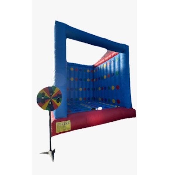 Groot opblaasbaar Twister-spel huren voor feesten en evenementen bij Happy Rent – hilarisch groepsspel voor jong en oud