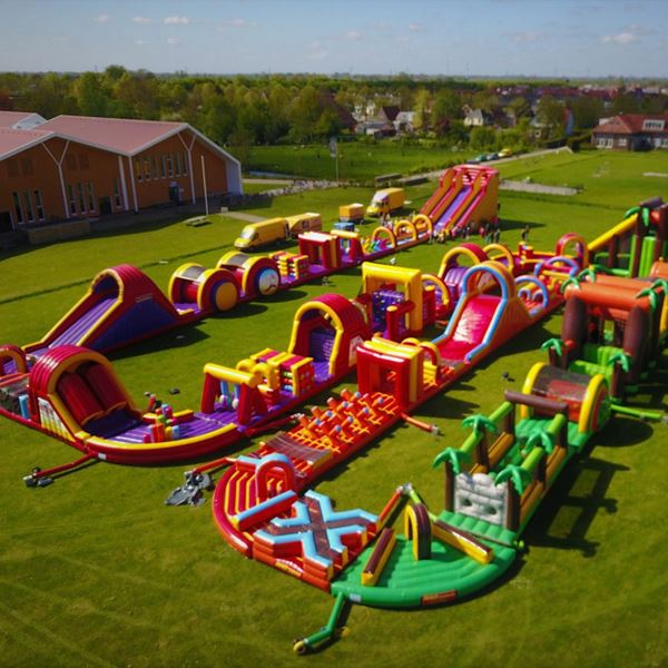 Ultimate stormbaan 325 meter huren, langste stormbaan van Nederland voor evenementen en zeskampen