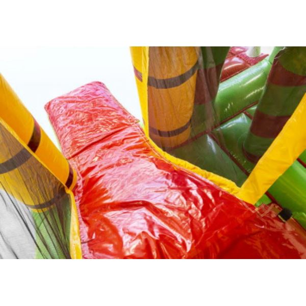 Multiplay Springkussen Krokodil met grote bek huren bij Happy Rent – vrolijk springplezier voor kinderen