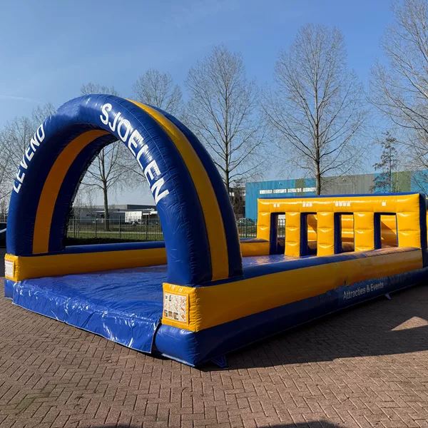 Levend sjoelen waterattractie met opblaasbare banden huren bij Happy Rent
