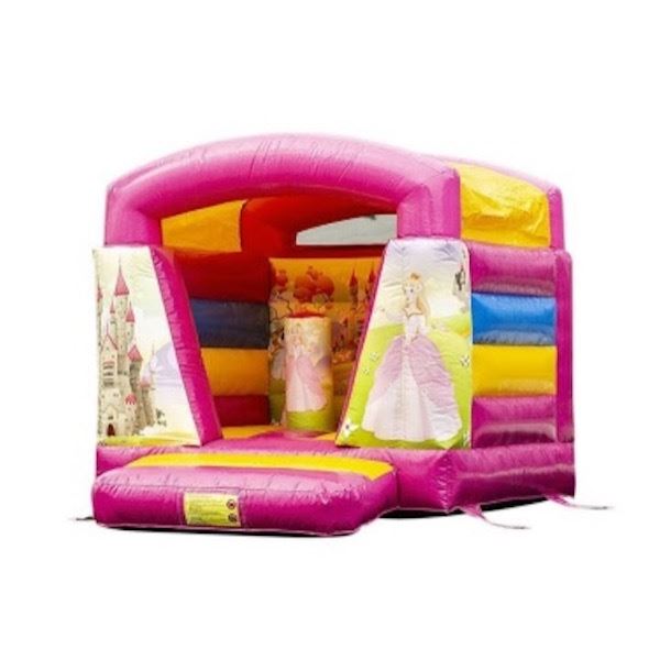 Mini Prinses Springkussen huren bij Happy Rent – vrolijk prinsessen springkussen voor kinderen