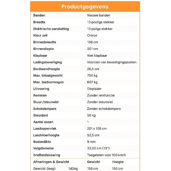 Compleet geladen springkussen aanhanger klaar voor transport