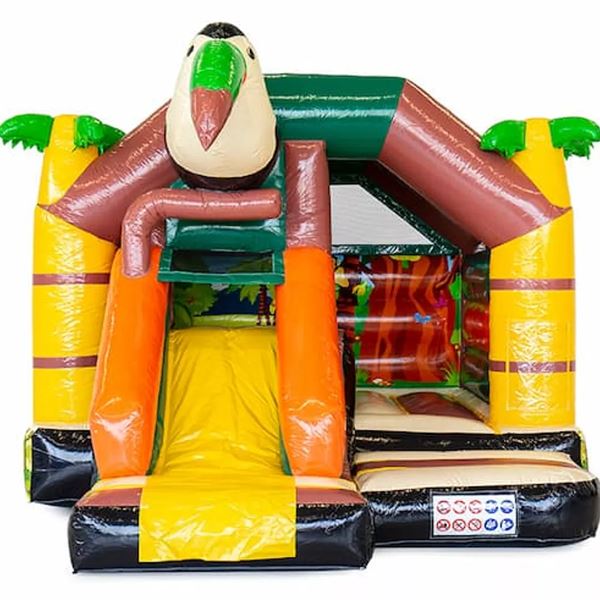 Springkussen Amazone met glijbaan â Happy Rent Overijssel Springkussen Amazone met glijbaan huren in Overijssel voor kinderfeestje
