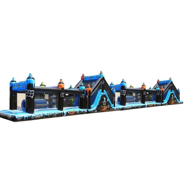 Opblaasbare Stormbaan Graffiti XL van 36 meter te huur bij Happy Rent Heerlen