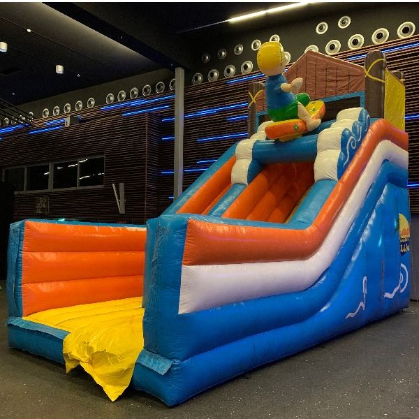 Surf Slide opblaasbare glijbaan met beach thema – direct te koop